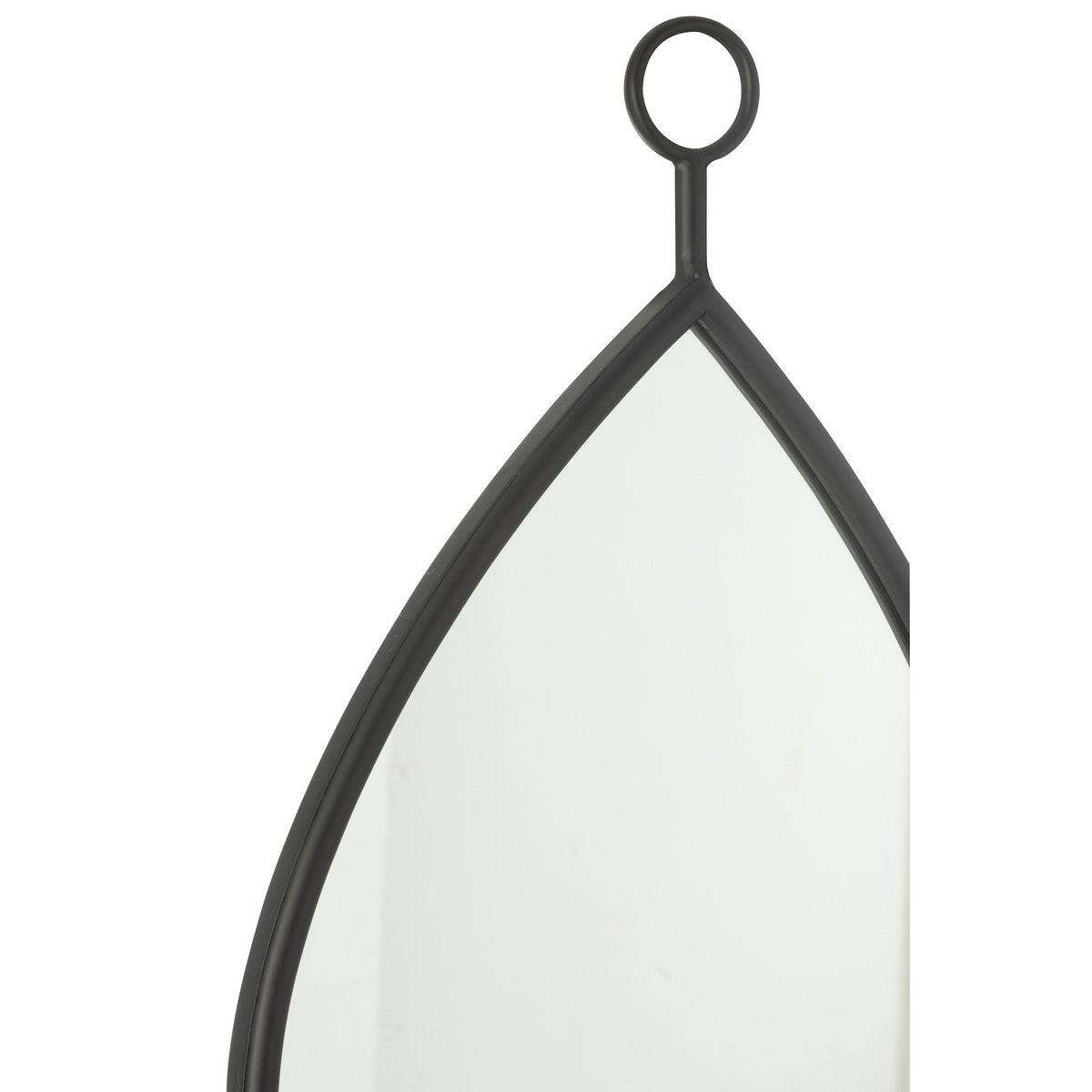 Miroir J-Line Drop noir - Élégance et style contemporain