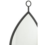 Miroir J-Line Drop noir - Élégance et style contemporain
