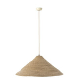 Lampe Hat Moonj J-Line en rotin naturel, vue de face