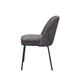 Chaise Luxor Tissu Aurora Anthracite