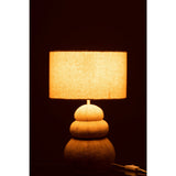 Détail de la lampe J-Line Oursin, texture en polyresine beige