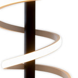 Lampe de table à LED "Belleza", lampe de table en métal moderne et en plastique en noir et blanc, avec des LED fermement construites, 50 cm de haut, l'éclairage pour le salon, la salle à manger, la chambre ou le bureau.