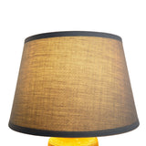 Lampe de table en céramique "Talia", lampe de table en céramique, beige / gris, avec socket E14, pour salle à manger, salon, couloir ou bureau, 31 cm de haut