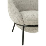 Vue latérale de la chaise longue J-Line en fer