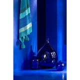 Vase Lisbonne J-Line en verre bleu - vue avant
