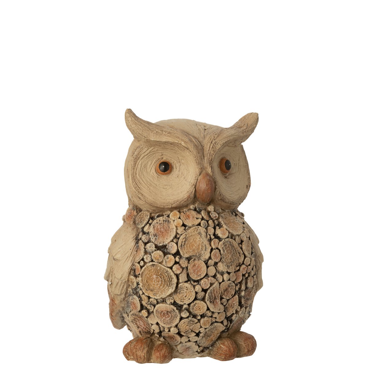 Figurine Hibou J-Line placée sur une étagère moderne