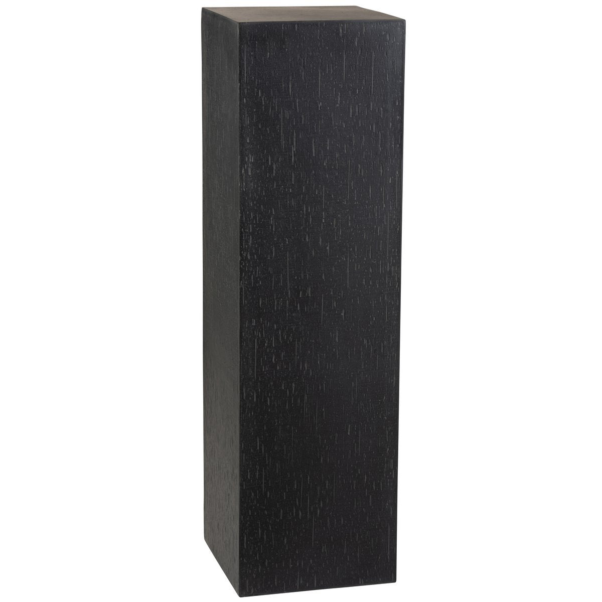 Colonne J-Line en céramique noire, mise en scène dans un salon moderne.