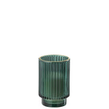 Bougie parfumée J-Line Breeze en cire, couleur verte, vue de face