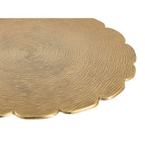 Table d'appoint Table décorative en métal Hilton Ø 35 x H 45 cm Aluminium rond avec structure en argent ou en or