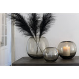 Branche décorative noire J-Line, présentation dans un vase