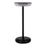 «Pasi» de tablette sans fil pour l'extérieur et à l'intérieur, en métal et en plastique en noir, dimmable, avec une fonction tactile et mémoire, environ. 26 cm de haut