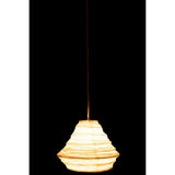 Détail du tissage en raphia de la lampe J-Line Nest