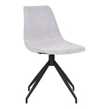 Chaise de salle à manger Monaco en sable avec revêtement bouclé