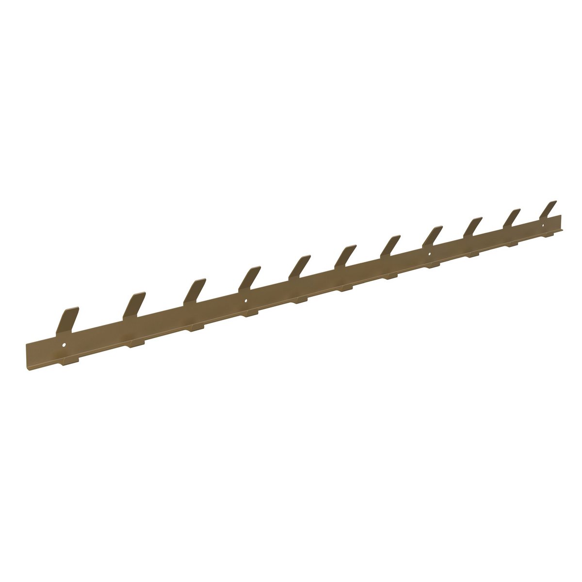 Porte-manteau mural Gorillz Trim 100 en acier doré avec 22 patères