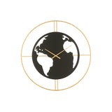 Détail de l'horloge murale J-Line Klok, finition élégante en métal