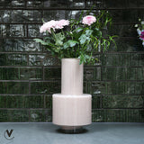 Vase Volta Elite en verre ivoire 19 cm