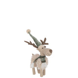 Figurine J-Line Eland School - ambiance décorative hivernale