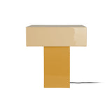 Lampe de Table Grato Recto de Leitmotiv - Design angulaire en jaune