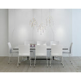 Métal et plastique "Araneus" à LED en Chrome, avec des LED fermement construites, 80 cm de long, éclairage pour le salon, la salle à manger ou le bureau