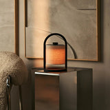Lampe rechargeable en bois marron foncé River