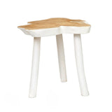 La table d'appoint organique - Blanc naturel
