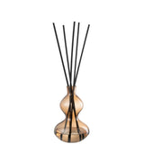 Bougie Geurolie Nordic Vetiver en verre amber, vue de face