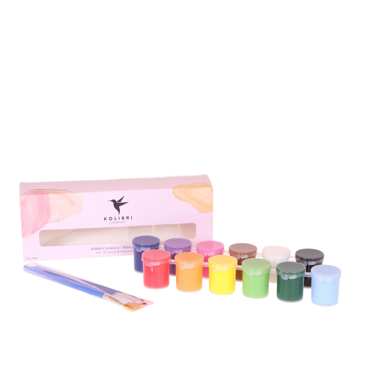 Peinture Créatifs Kolibri en 12 couleurs, élégante et raffinée