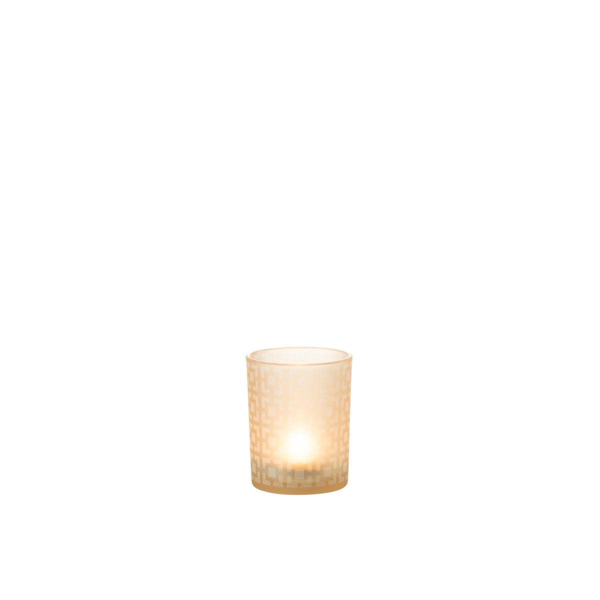 Lanterne J-Line Squares en verre beige avec design élégant