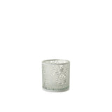 Lanterne J-Line Feuilles en verre blanc, vue de face