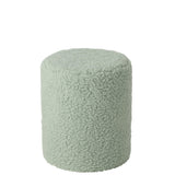 Tabouret J-Line en fourrure bleu clair sur fond neutre