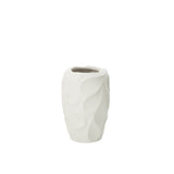 Vase Mirena J-Line en céramique blanche, design contemporain et élégant