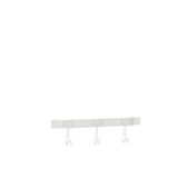 Porte-manteau mural J-Line en métal blanc, design moderne et épuré