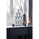 Gros plan sur la texture de la bougie cylindrique J-Line Granite gris