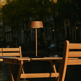 Lampe de table rechargeable Hugo Mocha Marron