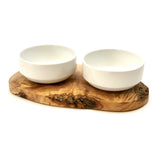 Station d'alimentation RUSTY 2x bol en porcelaine 0,4 litres