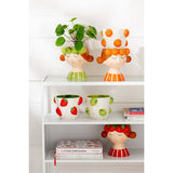 Détail du design bohème du pot de fleurs J-Line