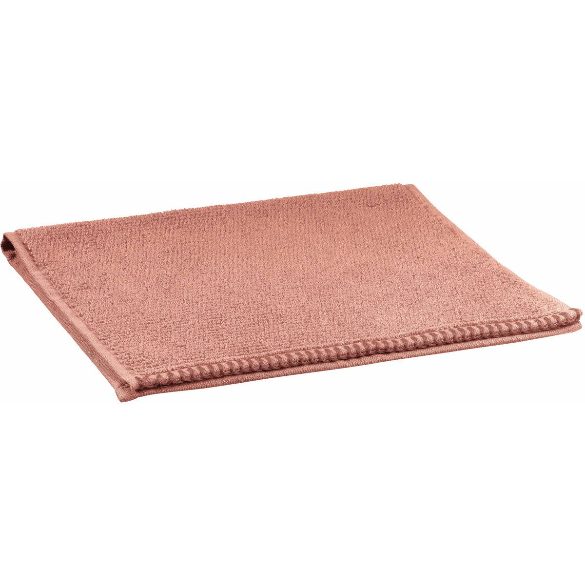 Serviette invité Bora Terracotta 30 x 50 cm - Éponge dobby grain de riz