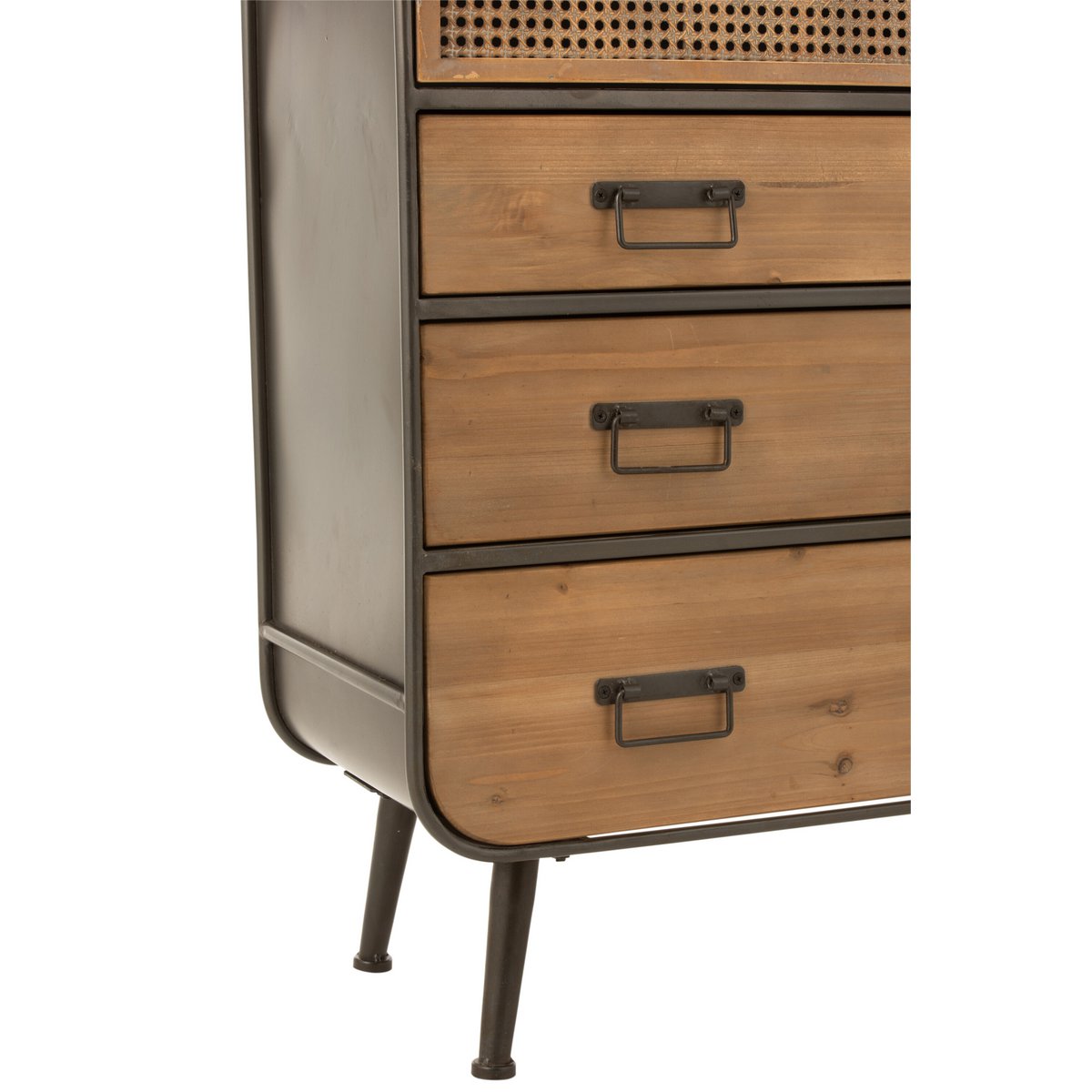 Vue latérale de l'armoire J-Line dans un intérieur moderne