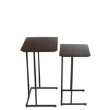 Table rectangulaire J-Line, ambiance industrielle dans un salon