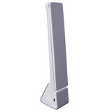 LED CORDESS NAVIL LEIL "ULF" Gris, en métal et en plastique en gris et blanc, avec des LED fermement intégrées, 26 cm de haut, une couleur claire réglable en 3 étapes