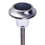 6 Set LED LED Light Light "Gustav" avec broche moulue, acier inoxydable et acrylique, avec des LED fermement construites en blanc froid, 39 cm de haut