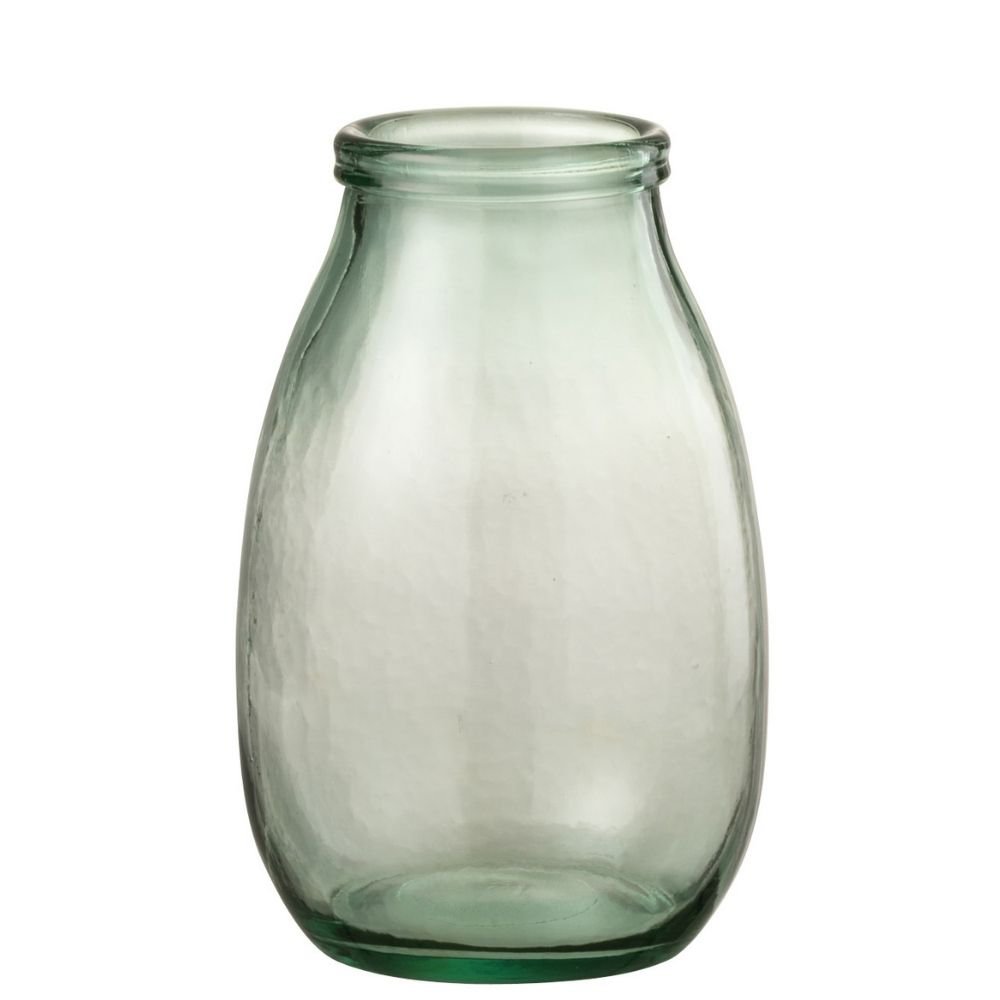 Vase en verre transparent J-Line, vue de face