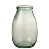 Vase en verre transparent J-Line, vue de face