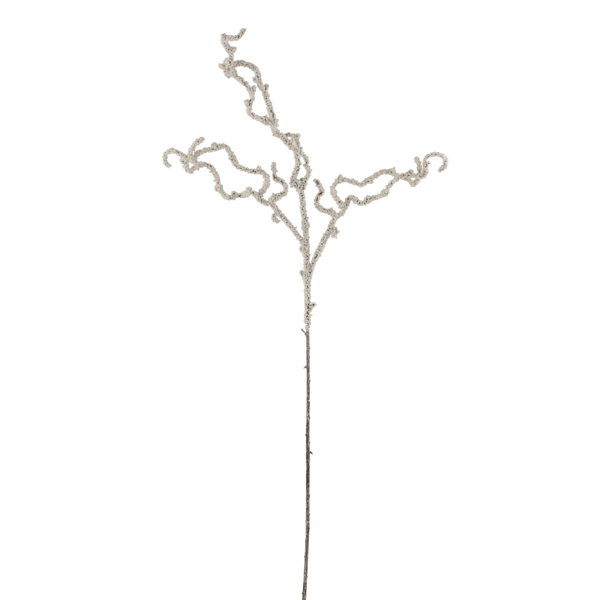 Branche artificielle J-Line blanche avec détails réalistes, 98 cm de hauteur