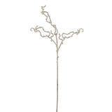 Branche artificielle J-Line blanche avec détails réalistes, 98 cm de hauteur