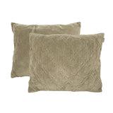Coussin Velours Jade gris olive 60x50