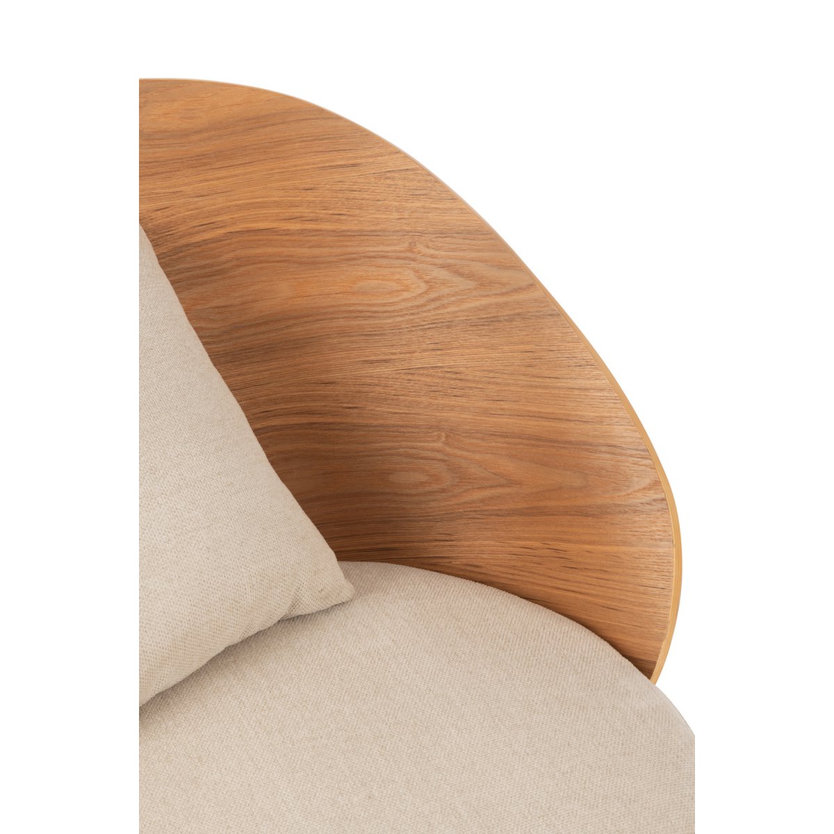 Texture du bois naturel de la chaise longue J-Line