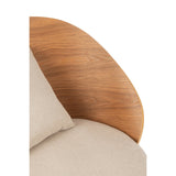 Texture du bois naturel de la chaise longue J-Line