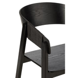J-Line Chaise Naga Frêne/Corde Noir