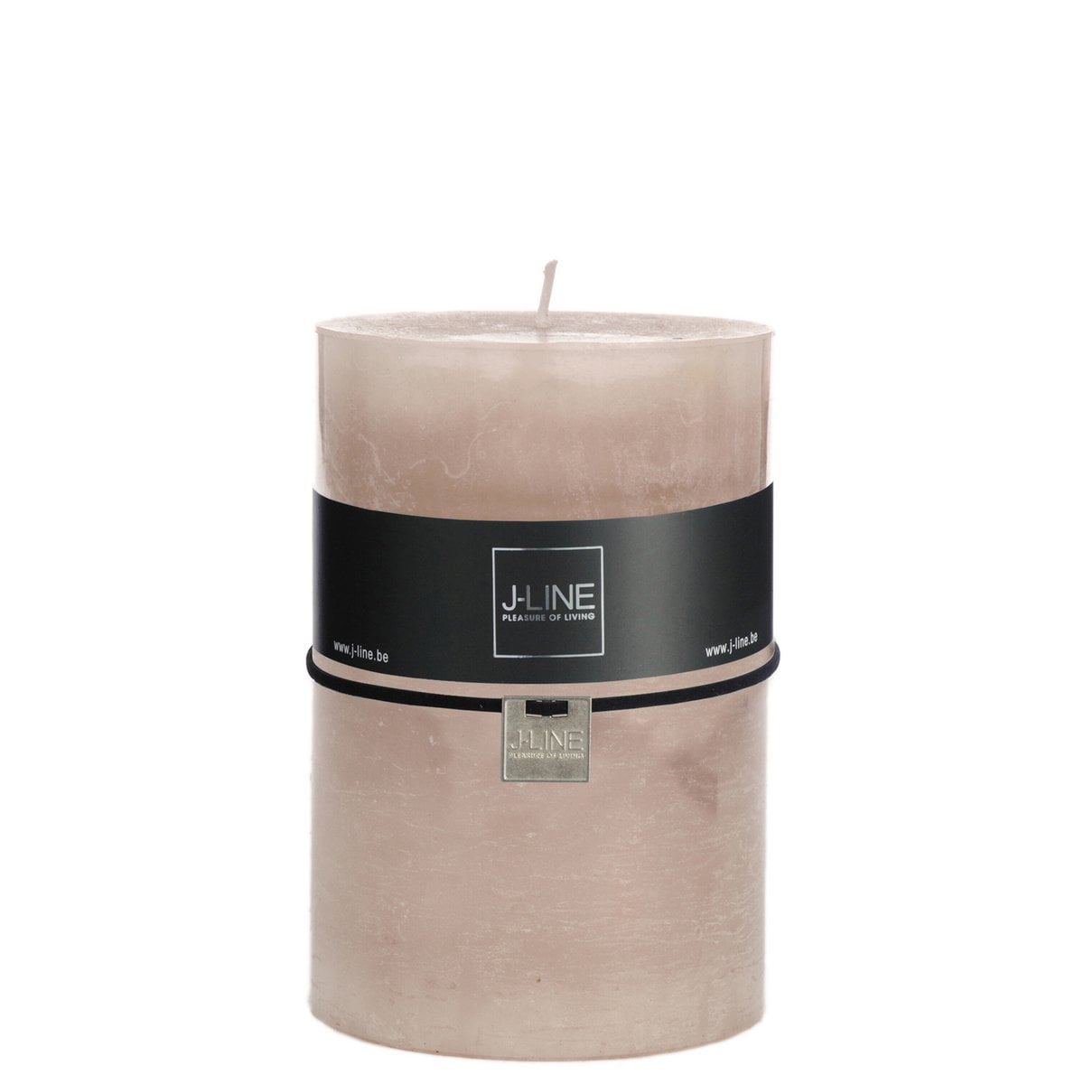 Détail de la texture de la bougie J-Line rose clair